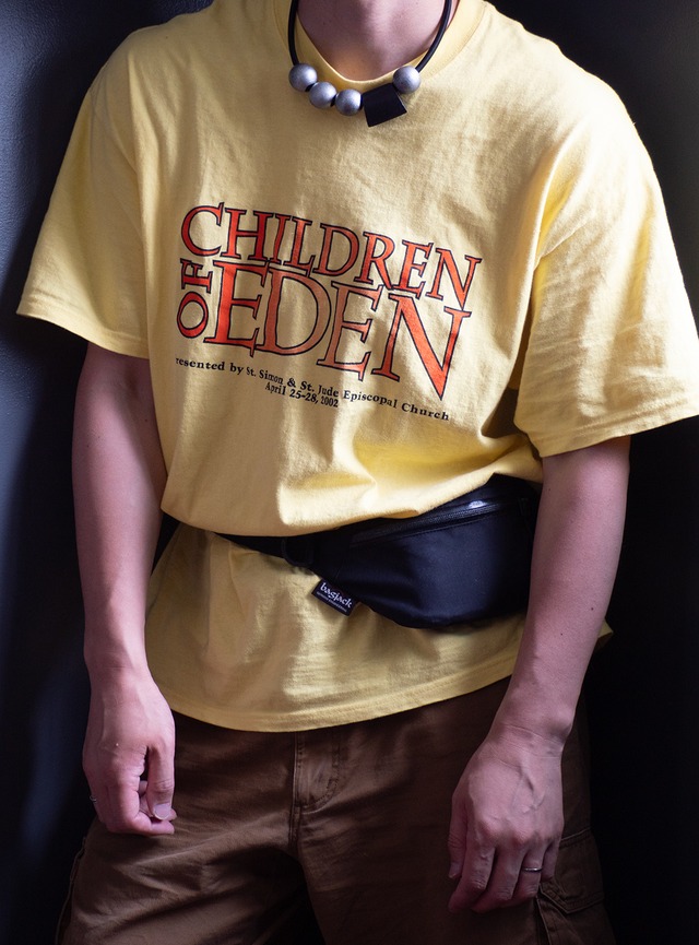 "CHILDREN OF EDEN" used Logo t-shirt