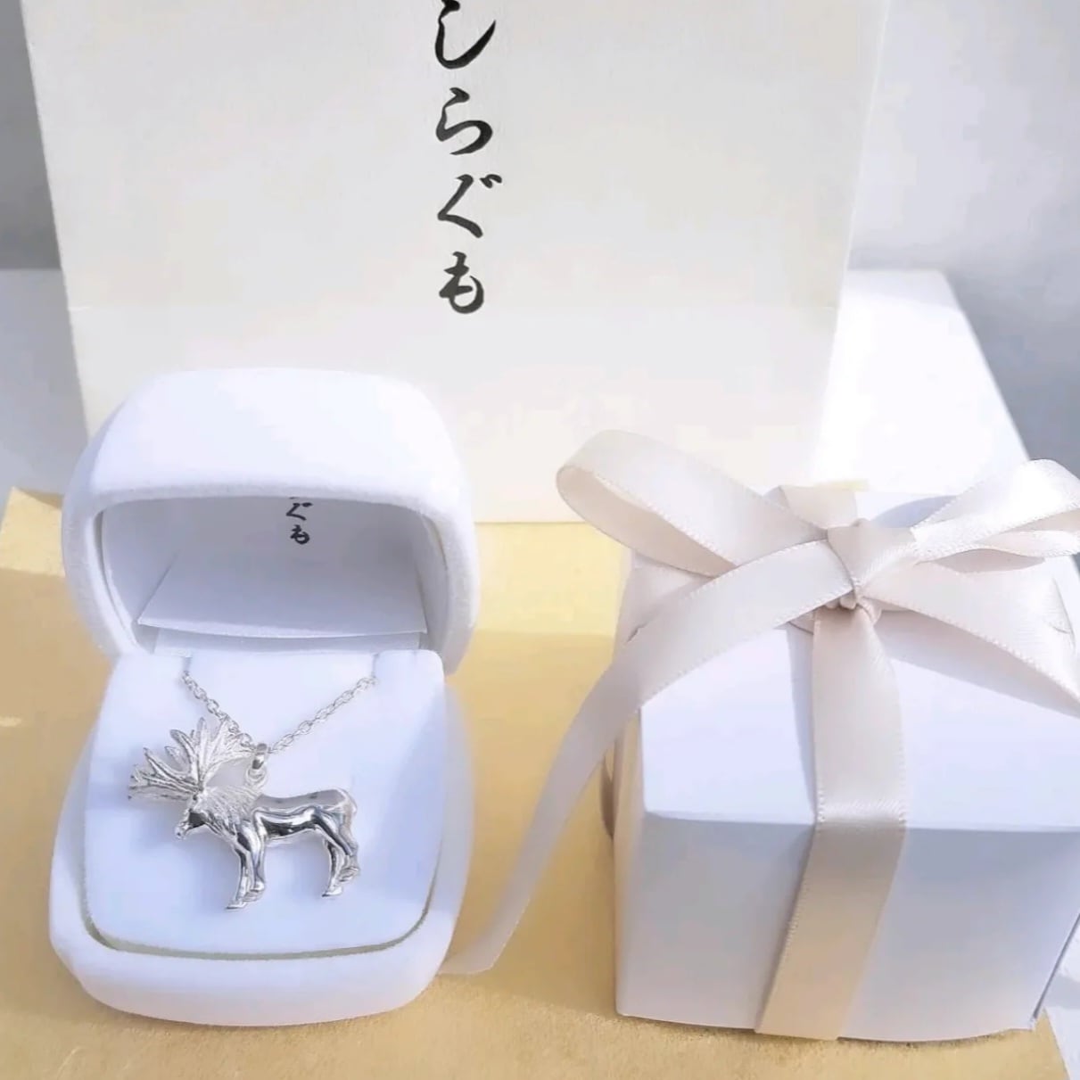 ヘラジカ ペンダントトップ】 鹿ネックレス トナカイ プレゼント