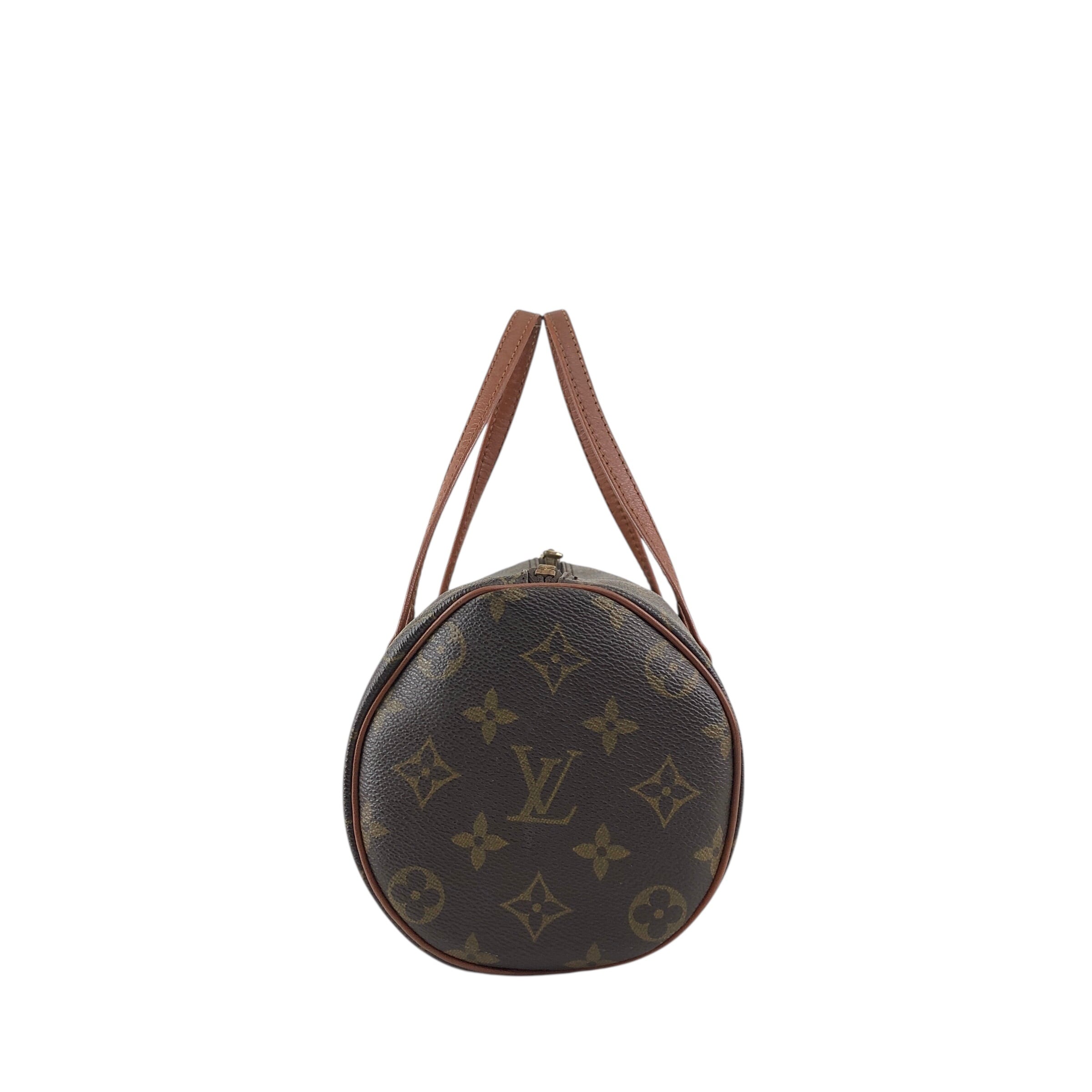 LOUIS VUITTON ルイヴィトン モノグラム ハンドバッグ ブラウン PVC