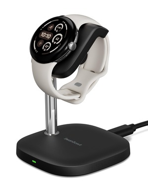 【努力特価】【Pixel Watch 3/2対応】 Pixel Watch 充電器 スタンド、ピクセルウォッチ 充電器、角度調整可能 急速 軽量、Pixel Watch 4/1非対応 、SwanScout 505G2 (ブラック)