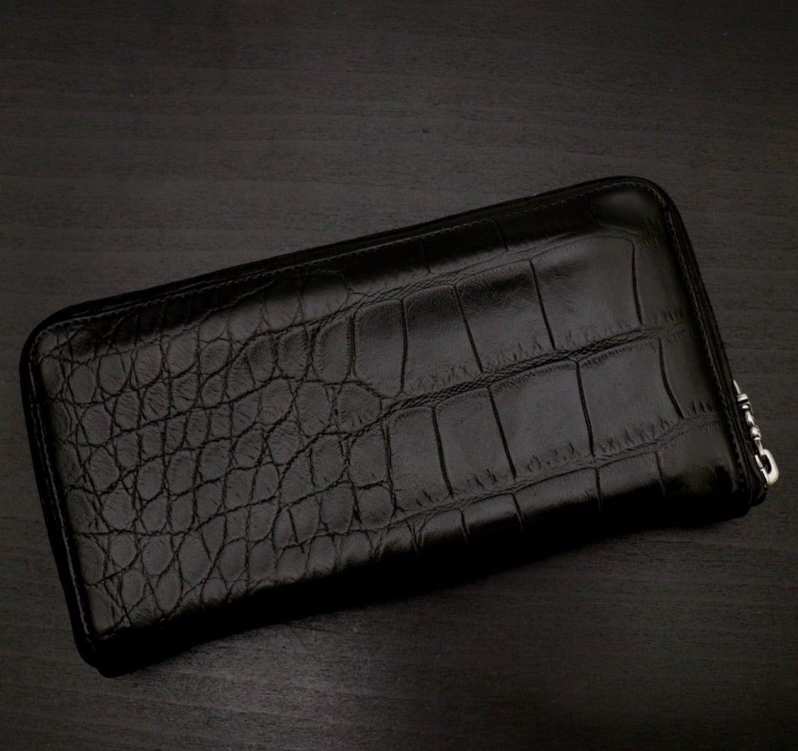 CHROME HEARTS クロムハーツ アリゲーター ラウンドファスナー 財布 CHROME HEARTS クロムハーツ アリゲーター ラウンドファスナー 財布