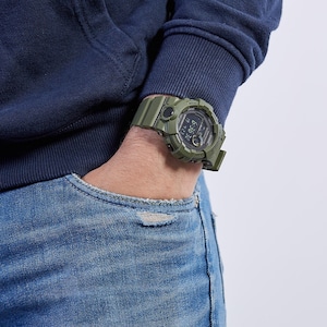 CASIO カシオ G-SHOCK G-ショック G-SQUAD ジースクワッド スマホ連動 歩数計測 GBD-800UC-3 カーキ メンズ 腕時計