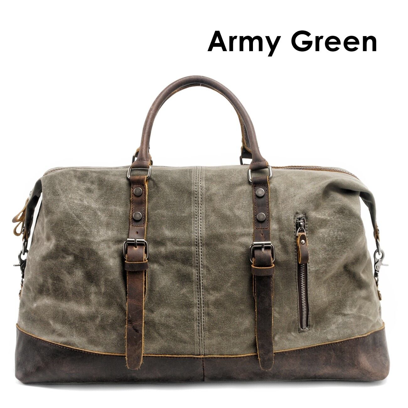 Retro Canvas Leather Travel Boston Bag / レトロ キャンバス レザー Retro Canvas Leather Travel Boston Bag / レトロ キャンバス レザー