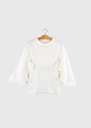 CHLOE｜L18S-CHL-CS15P "ラッフルスリーブトップス" WHITE