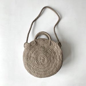 【Aeta】LEATHER BASKET /CIRCLE BASKET M/ KG08