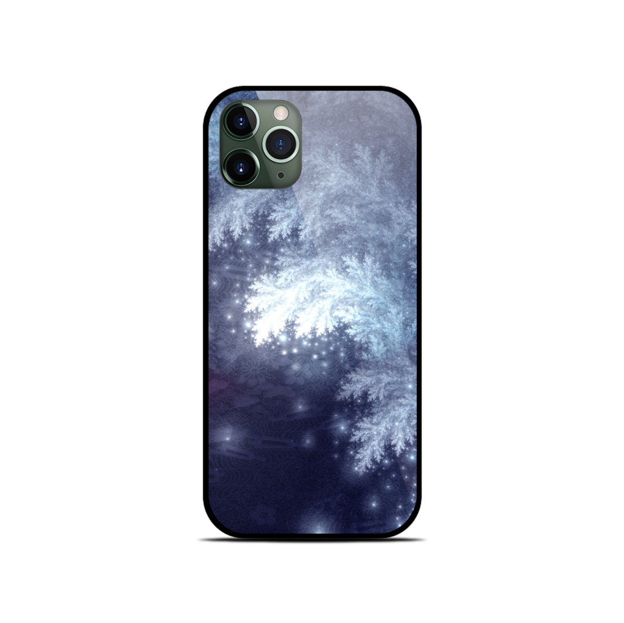 聖冬 - 和風 角丸型 強化ガラスiPhoneケース