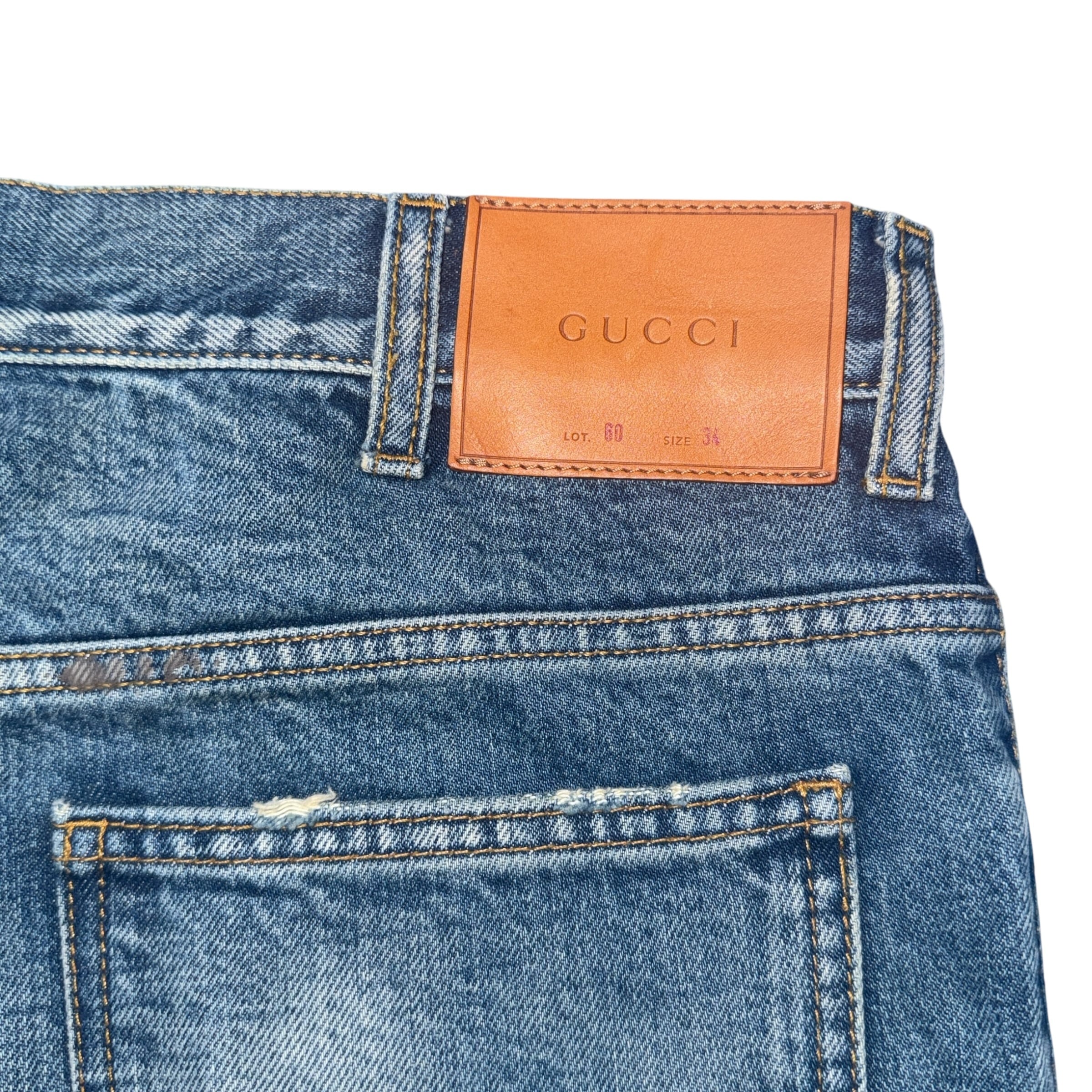 グッチ 最終価格❗️ダメージ加工デニムPT GUCCI - Gucci 17SS メンズ
