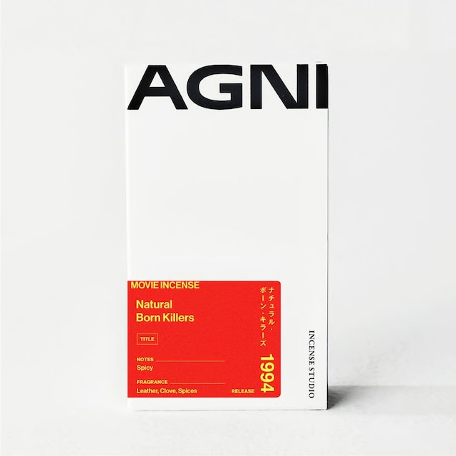 AGNI movie incense [Natural Born Killers｜ナチュラル・ボーン・キラーズ]