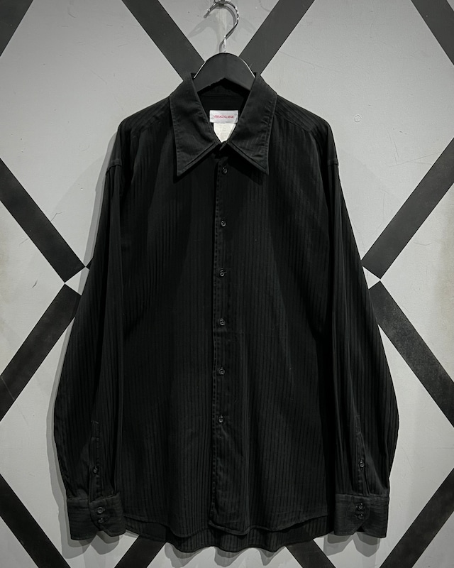 【X VINTAGE】“VERSACE CLASSIC” Vintage L/S Stripe Sheer Shirt