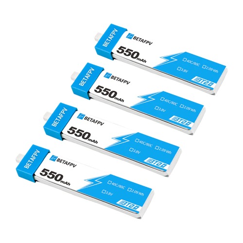 BETAFPV BT2.0 550mAh 1S 30C Battery 4個セット