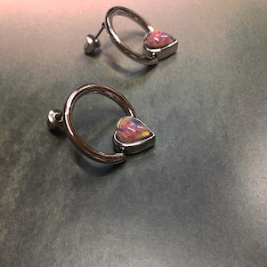 pink opal BEADS earring 両耳 #LA19010P ピンクオパールビーズピアス両耳