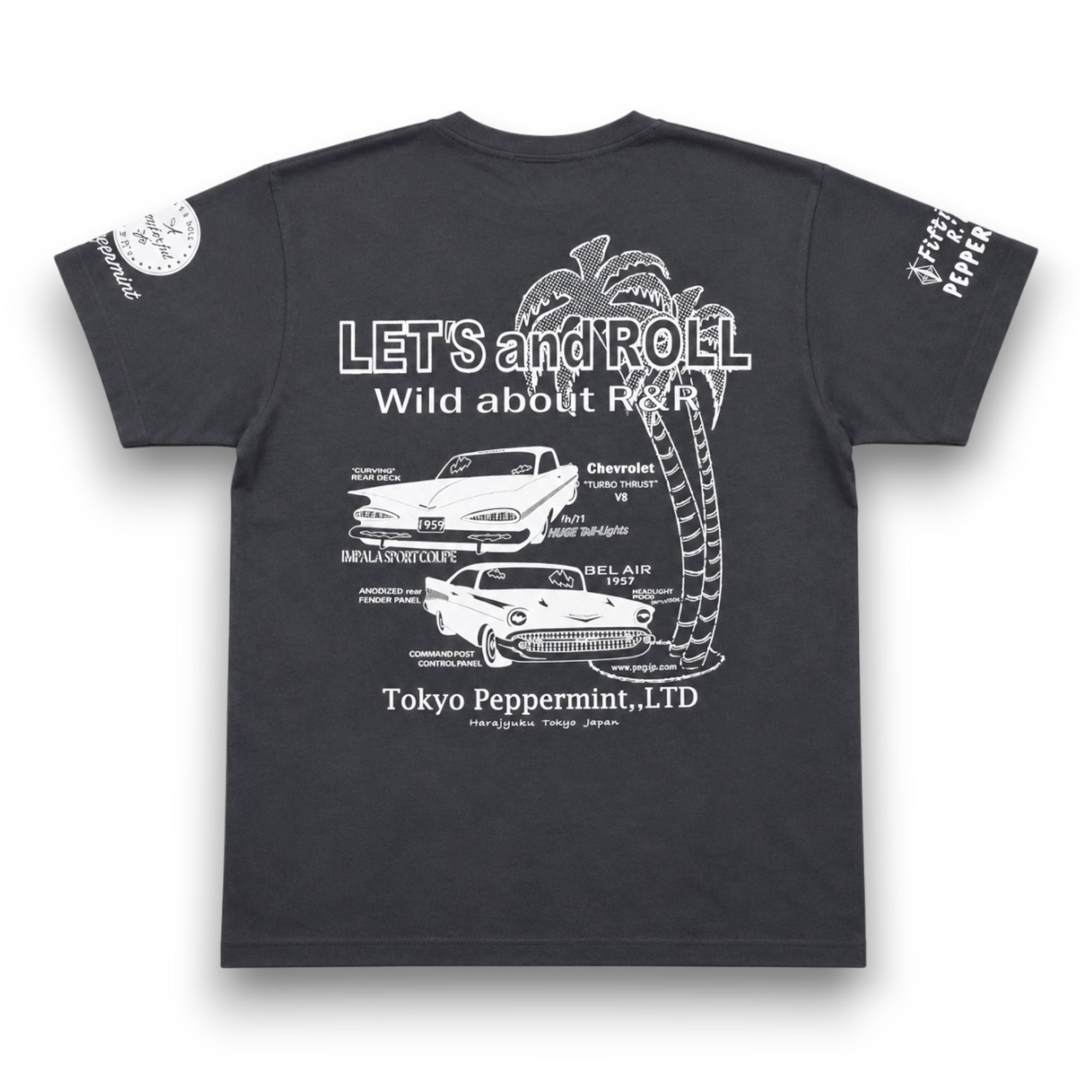 Tシャツ IMPARA＆BELAIR TEE RSN-4446 チャコールグレー TOKYO