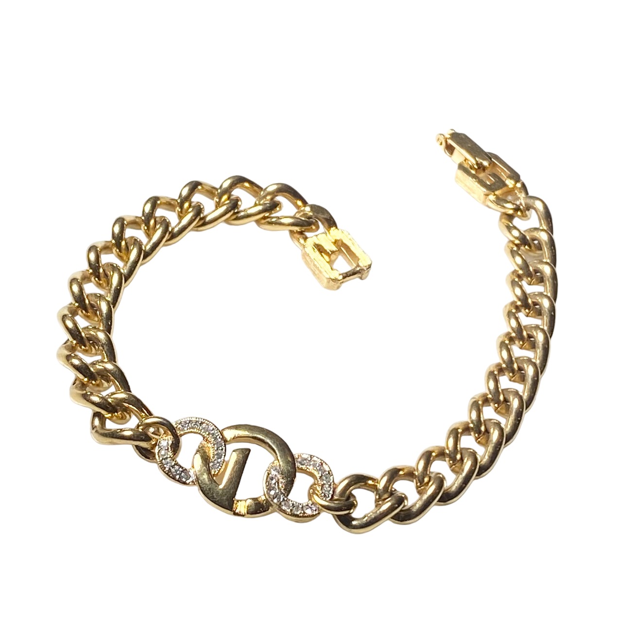 vintage GIVENCHY logo chain bracelet