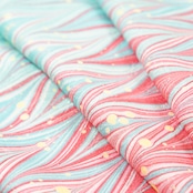 正絹紋織り帯揚げ〈fairy dust〉「candy　ornament」リバーシブル