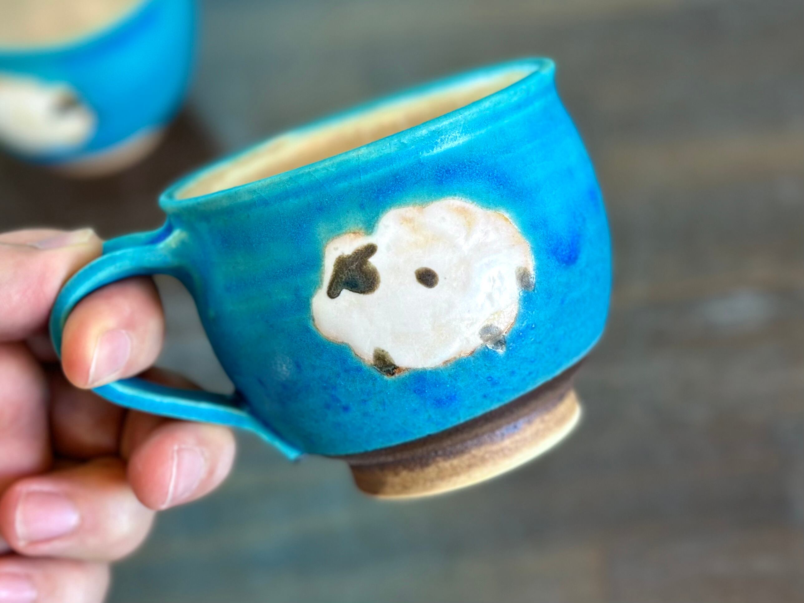 丸マグ【ヤギ・ひつじ】 | atelier qucchane(アトリエクッチャネ）