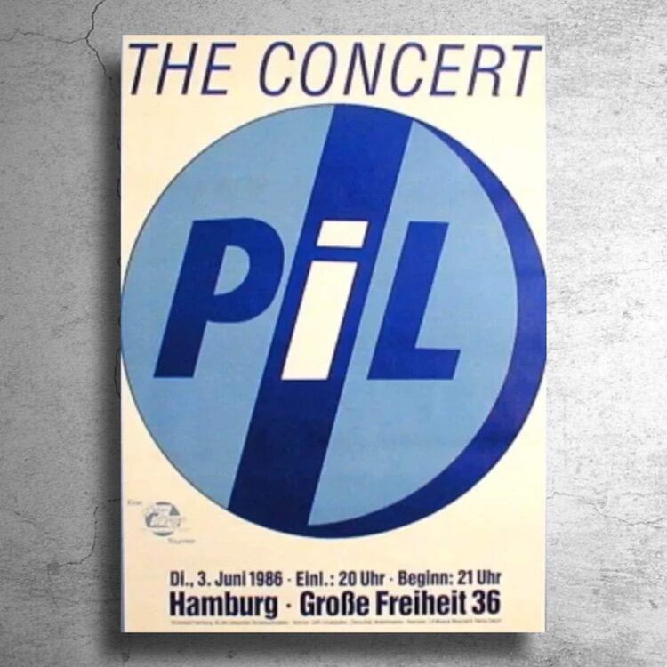 『PIL パブリックイメージリミテッド』1986年ドイツ公演ポスター
