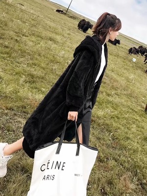 フード付き　ファーブルゾン　AJ22263-B03