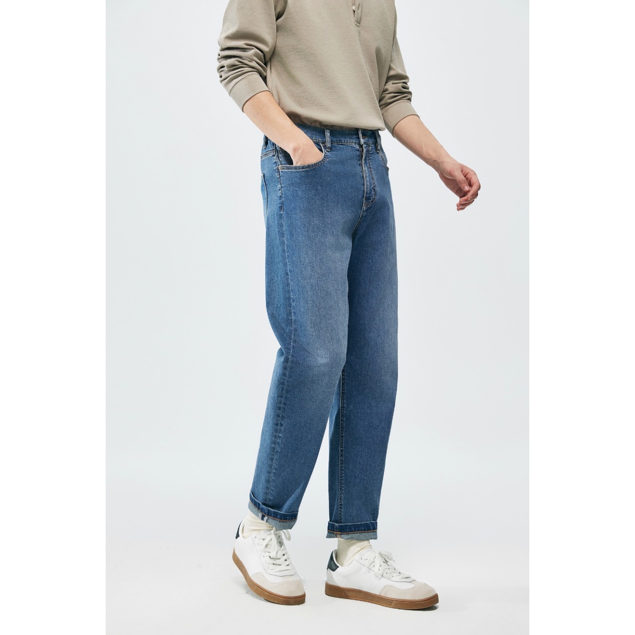 レギュラーフィット ストレッチデニムパンツ af0298