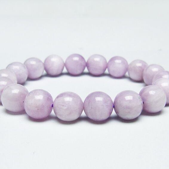 クンツァイト ブレスレット 11mm ミルキークンツァイト ブレス 一点物 メール便可 [M便 1/10] 111-46414