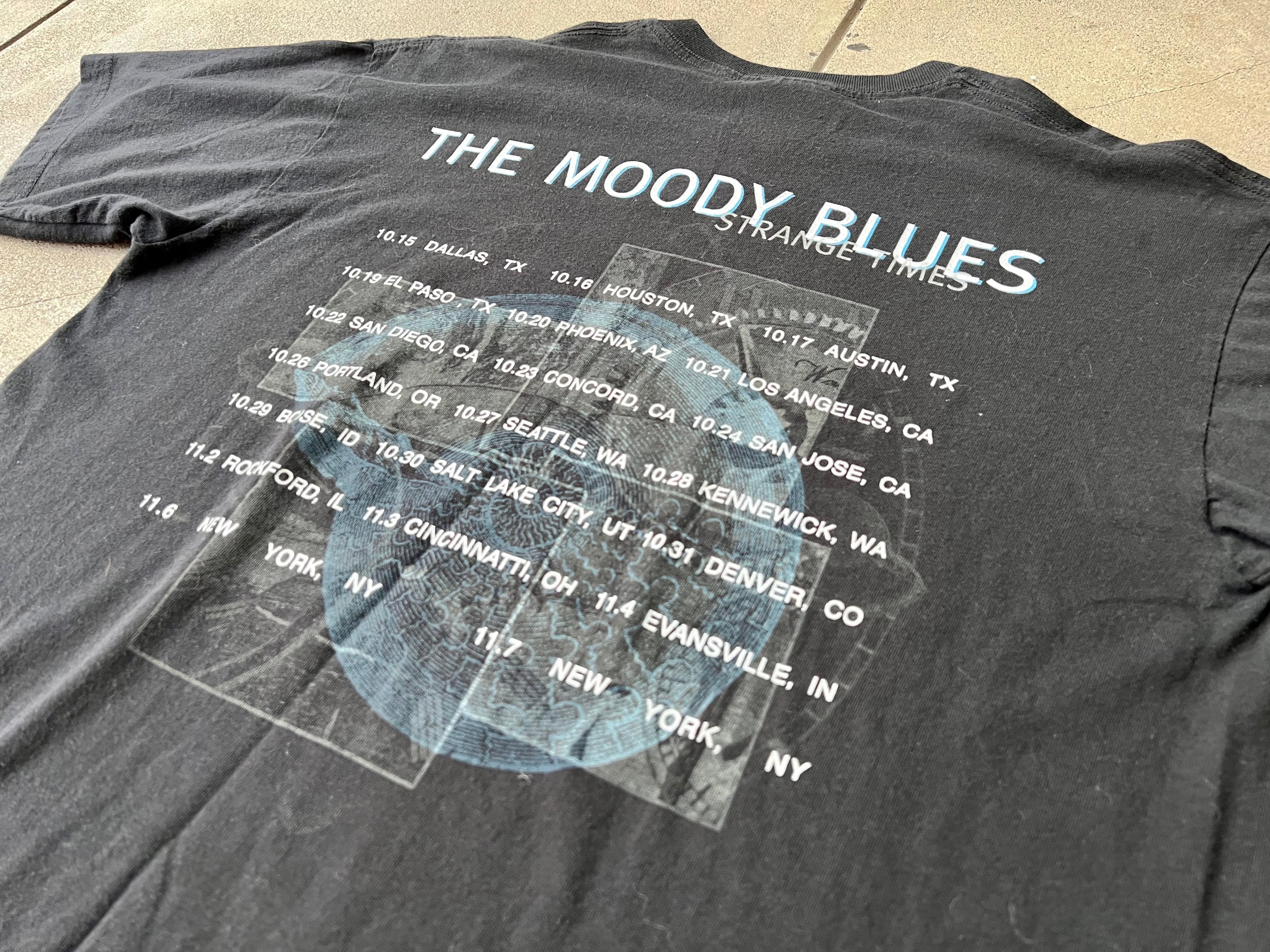 90s Moody Blues ムーディーブルース プリント Tシャツ L 黒