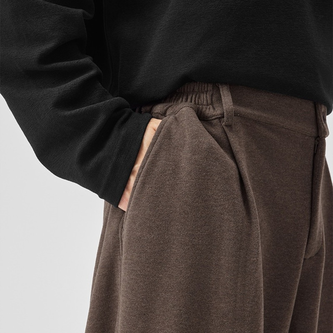 ウォーミングブラウンルーズパンツ　950