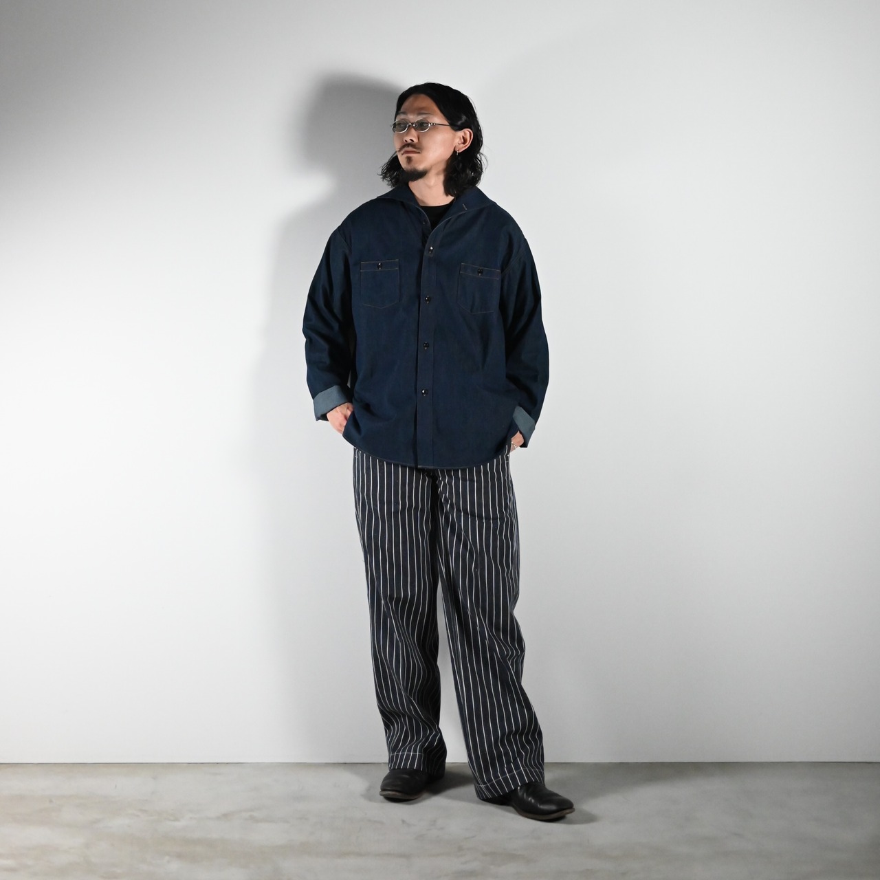 OLD JOE(オールドジョー)LACED BACK SAILOR TROUSERコーディネート