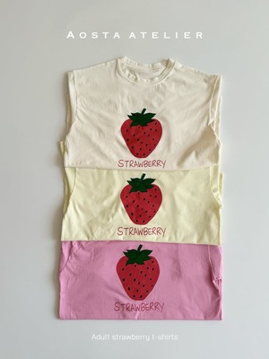 [Aosta] Strawberry Mom Tee / [아오스타] 딸기엄마티