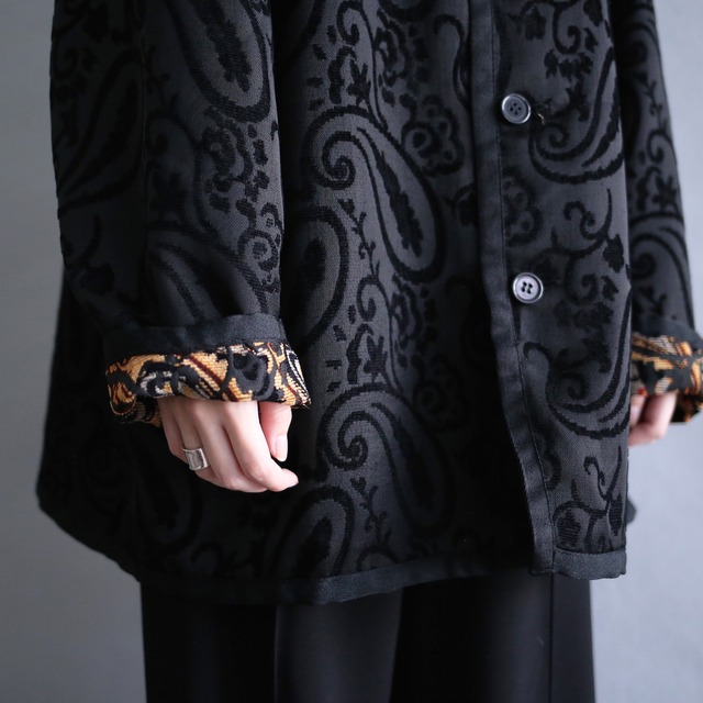 reversible design box silhouette over size jacket