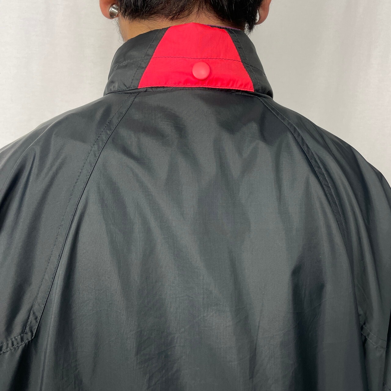 90年代 NIKE ナイキ 銀タグ 袖ロゴプリント ナイロン ウィンド 