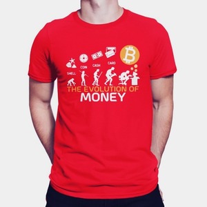 Tシャツ　BTC　Bitcoin（evolution）　　BTC01-006