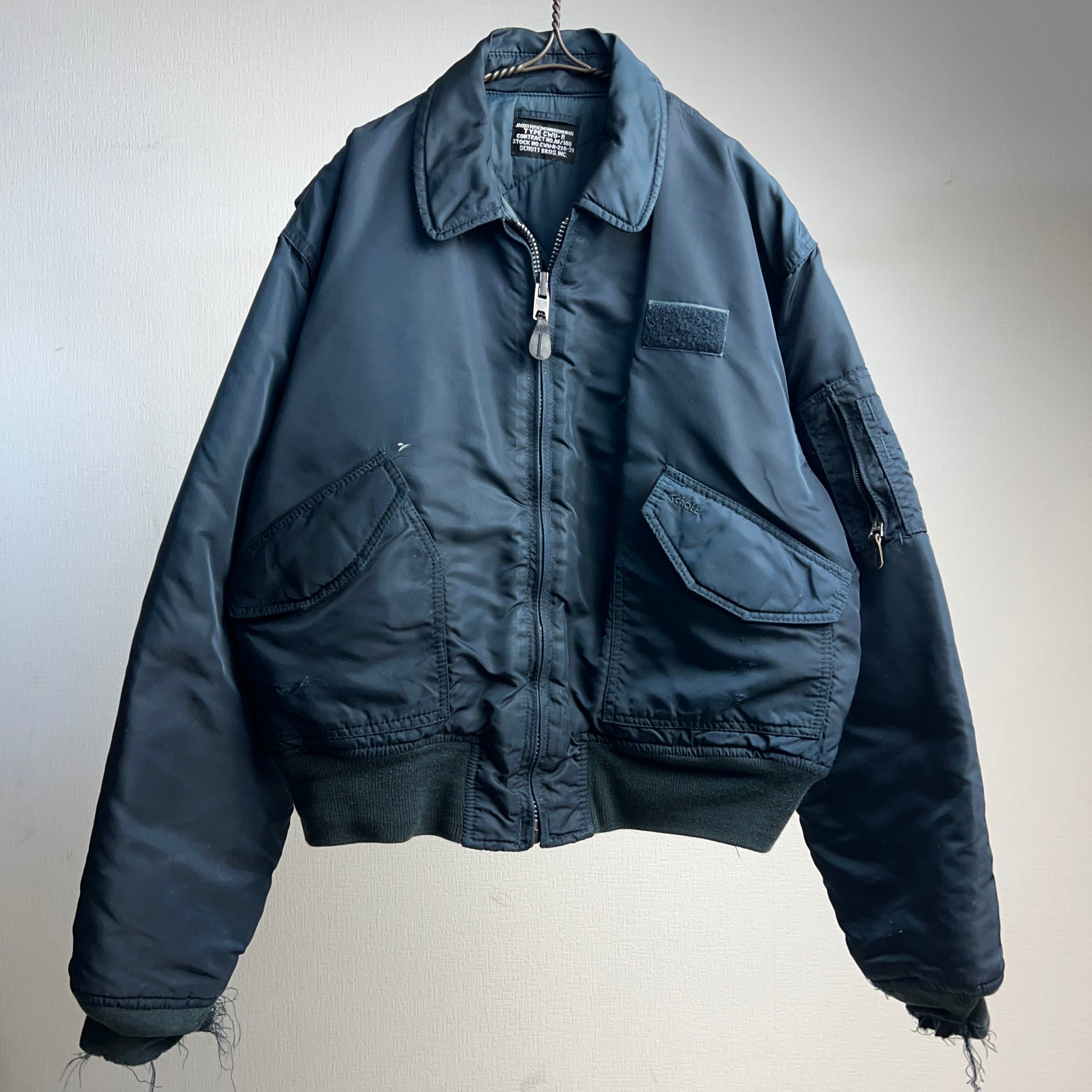 90s ALPHA INDUSTRIES CWU-45 P フライトジャケット - アウター