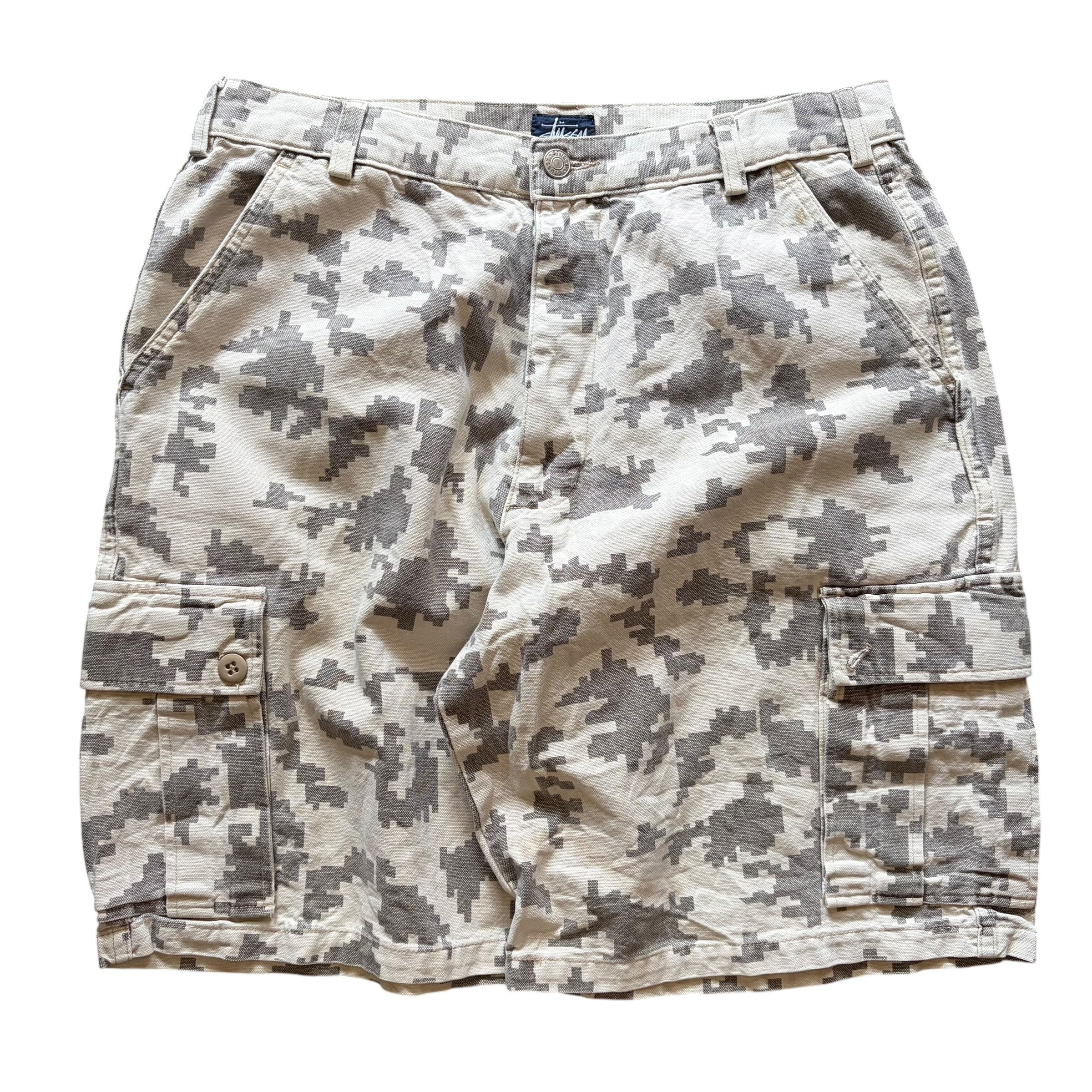 Stussy デジタルカモ柄 カーゴショートパンツ stussy ステューシー ショーツ デジタルカモ カーゴパンツ 33インチ