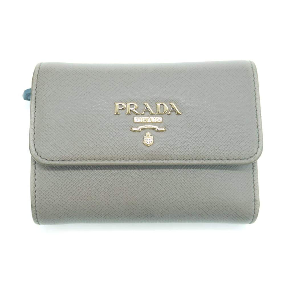 ♡PRADA♡サフィアーノ♡二つ折り財布♡イエロー