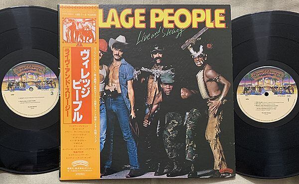 LP/ヴィレッジ・ピープル/ライブ・アンド・スリージVIP-9569-70w75 LP/ヴィレッジ・ピープル/ライブ・アンド・スリージVIP-9569-70w75