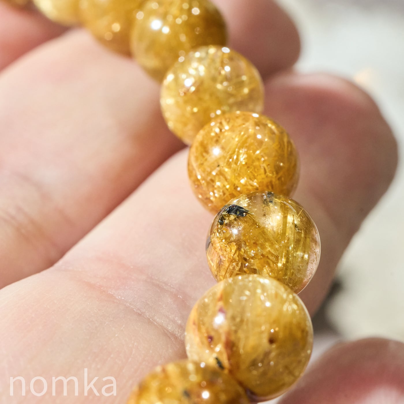 黄金の繭・シルキールチル】ブラジル産 ゴールドルチルクォーツ