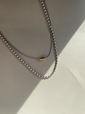 mame chain double necklace