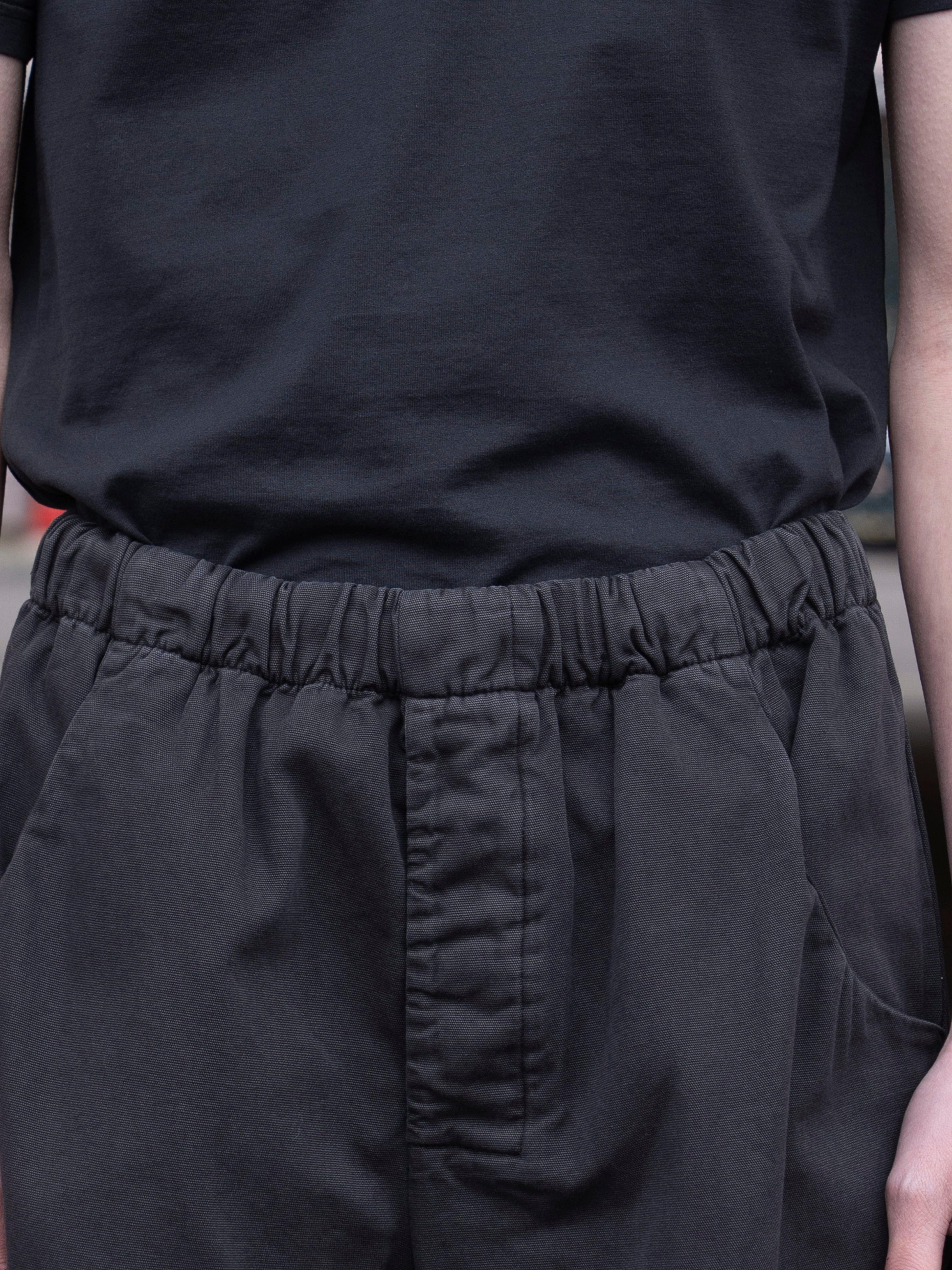 GABRIELA COLL GARMENTS トラウザーズ GABRIELA COLL GARMENTS THIN CANVAS DRAPED TROUSERS BLACK S14-267