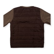 CROCODILE クロコダイル ニット&中綿 切替 ジップアップ ジャケット サイズ L /レディース/ブラウン