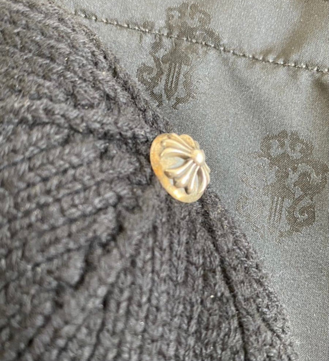 CHROME HEARTS クロムハーツ ニット帽 キャップ 帽子 クロスパッチ
