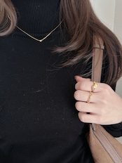 SS クロスデザインリング