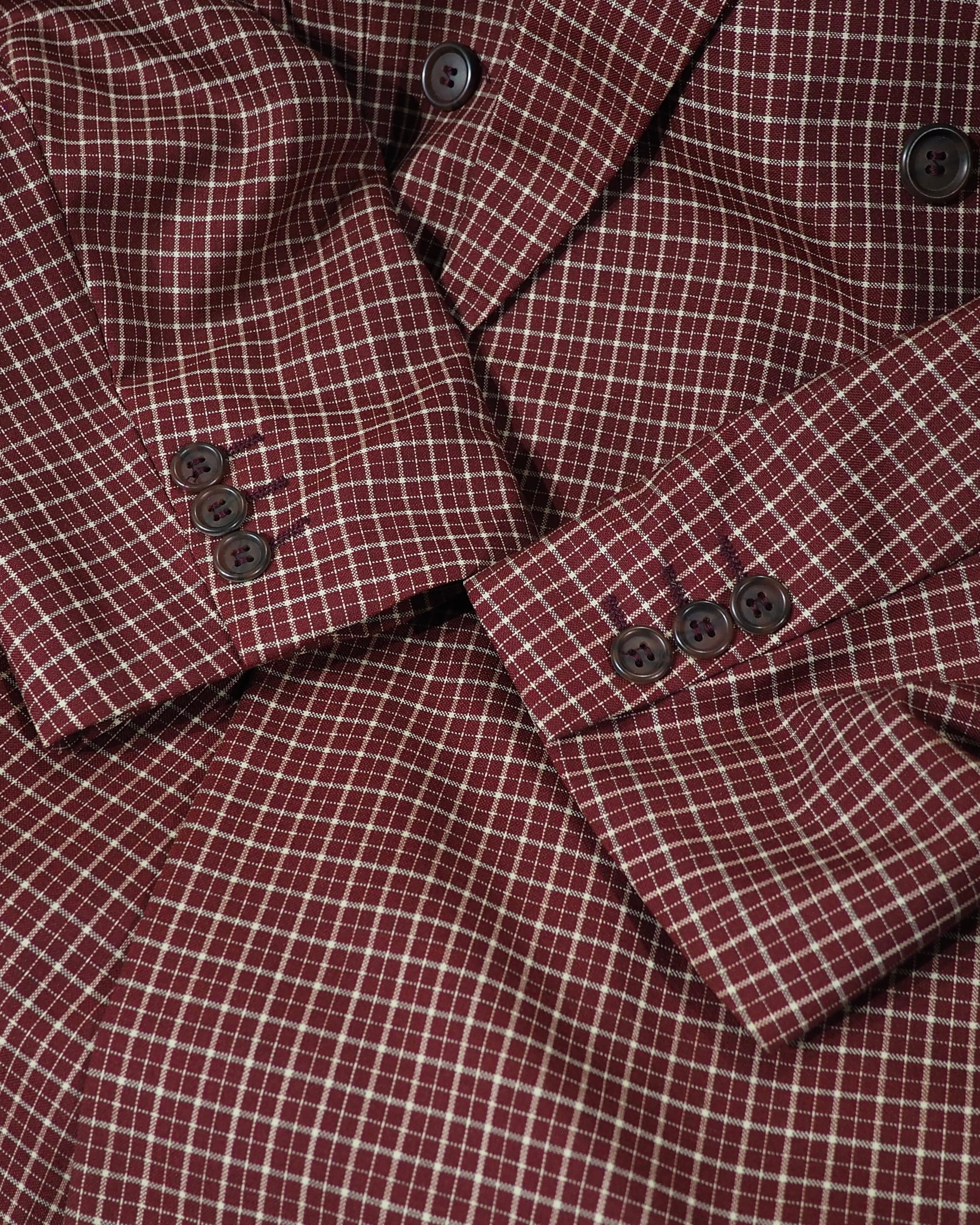 ” BAUMLER ” Plaid Check Pattern Vintage Double Breasted Tailored jacket