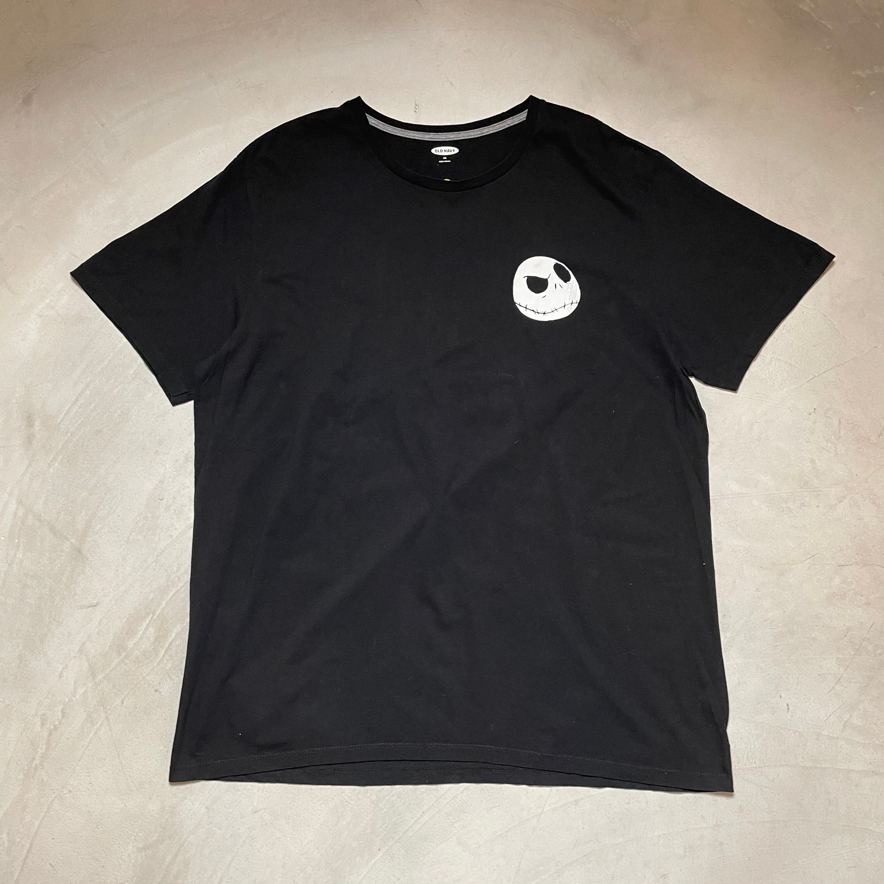 DISNEY ディズニー ナイトメアー・ビフォア ジャック キャラクタープリントTシャツ メンズL 古着 The Nightmare Before Christmas ブラック 黒 【Tシャツ】