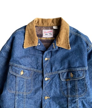 Vintage 70s Blanket liner denim jacket -Lee'STORM RIDER'-