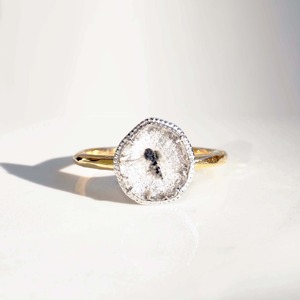 Gravity / Sliced Diamond Ring（R358-YWD）
