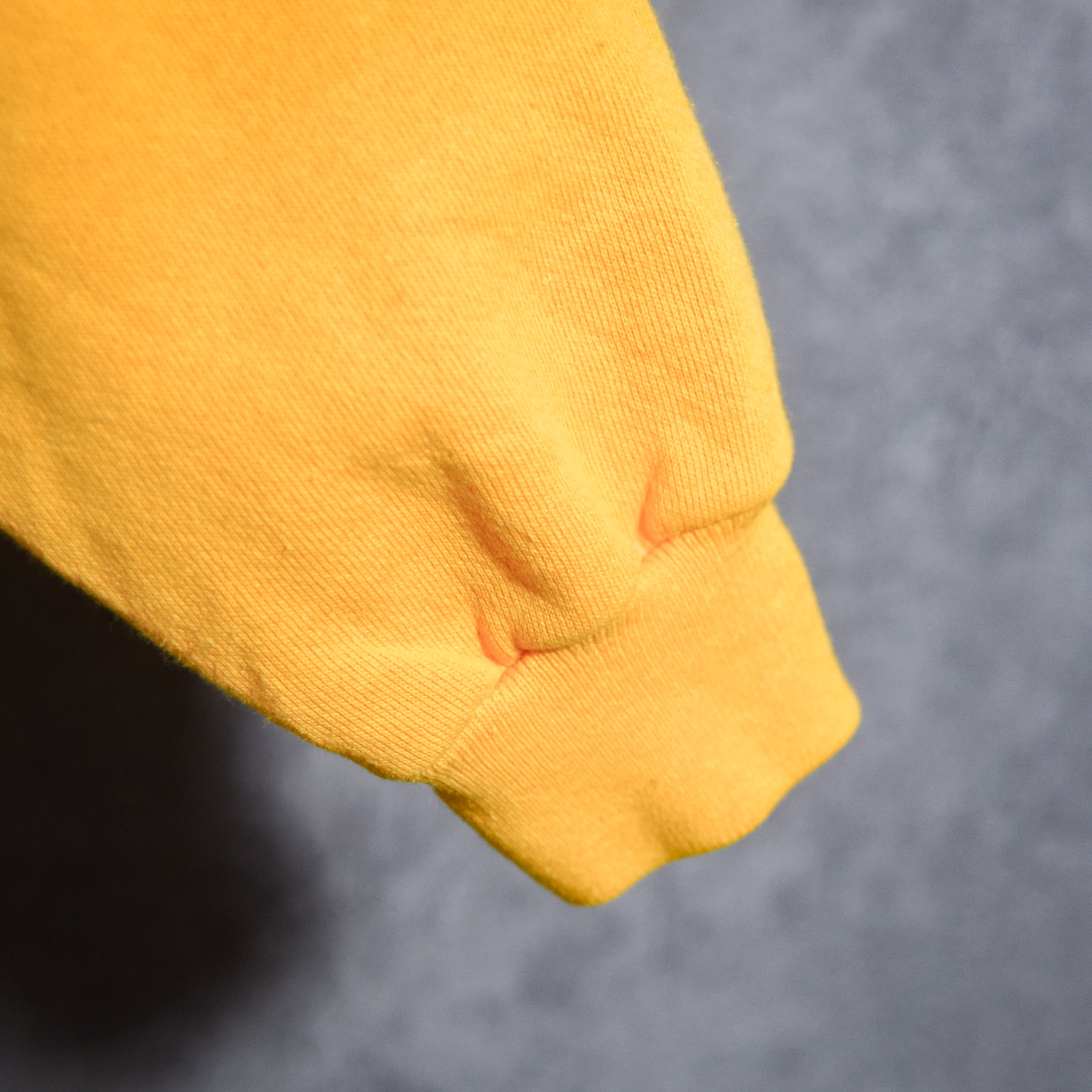 80s HANES THE FED Crew Neck Sweat Made in USA Yellow ヘインズ 企業