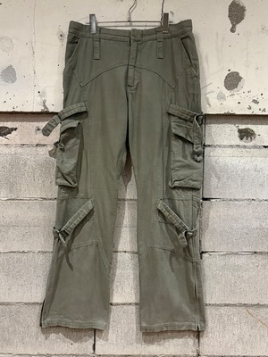 【Caka otto】 Belt Gimmick Vintage Duck Cargo Pants