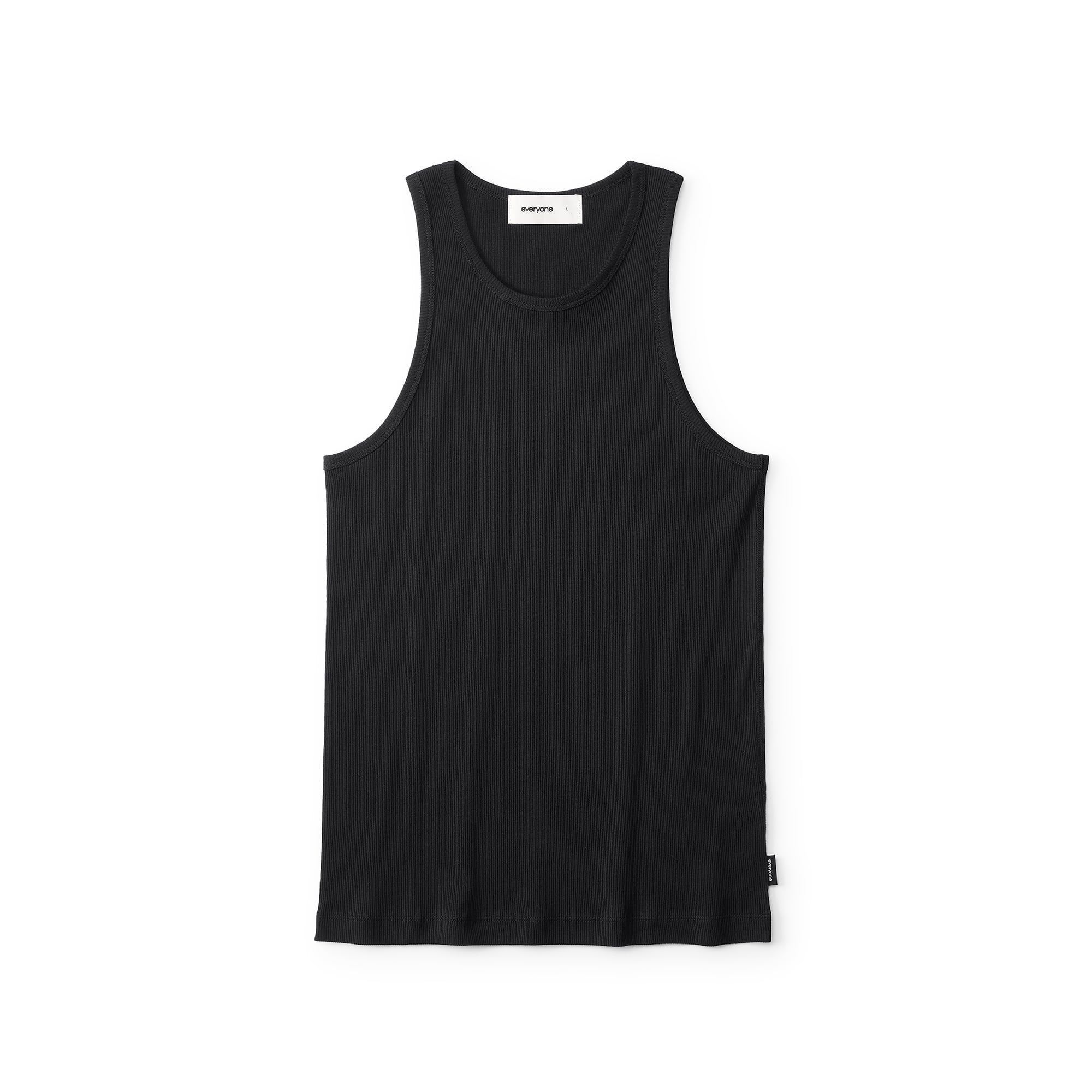 everyone 3P rib tank top (BLACK) | everyone