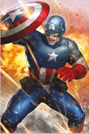 キャプテン・アメリカ Captain America MARVEL 輸入ポスター 61cm x 91.5cm POSE5653