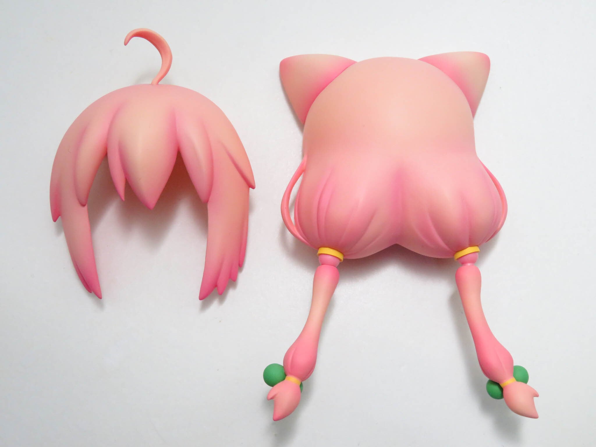 再入荷(A−ランク)【1024】 猫宮ひなた 髪パーツ ネコ耳おさげ ねんどろいど