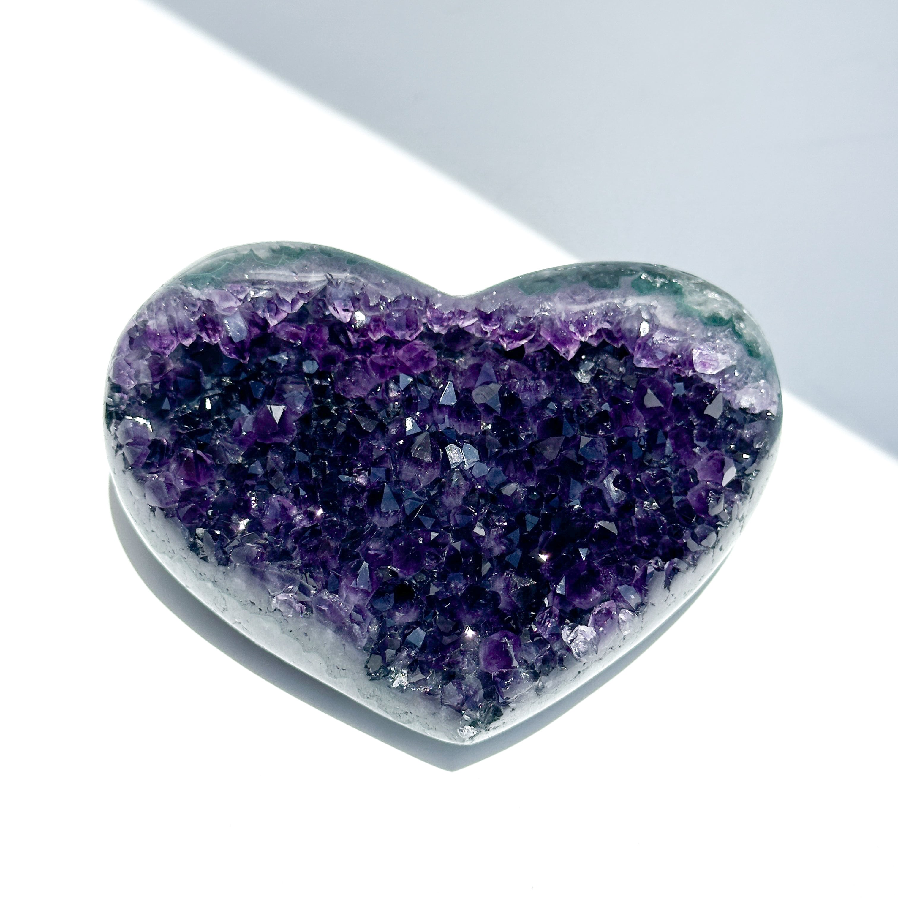 ウルグアイ産アメジスト ハート14◇ Amethyst ◇天然石・鉱石・パワーストーン・インテリア